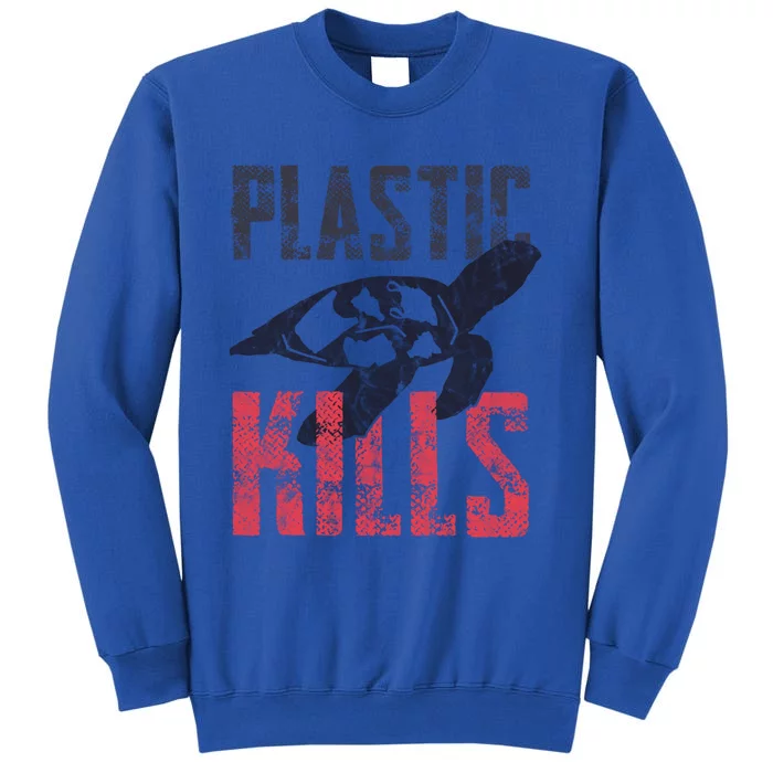 Plastic Kills A Turtle Lover Meaningful Gift Sweatshirt