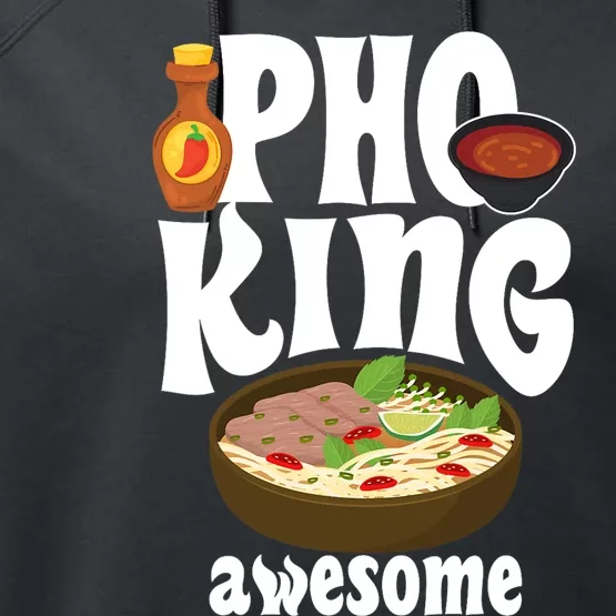 Pho King Awesome Vietnamese Cuisine Noodle Soup Ramen Asia Performance Fleece Hoodie