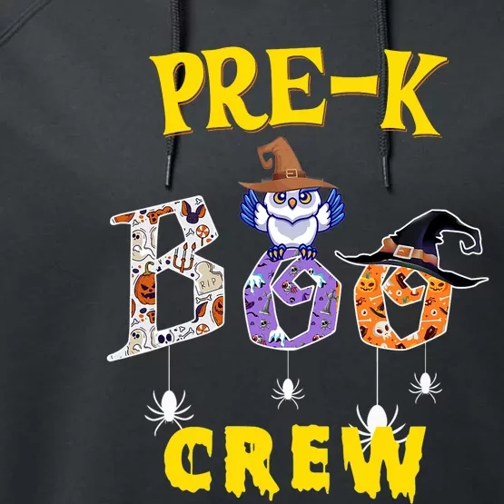 Pre K Boo Crew Halloween Teacher Performance Fleece Hoodie