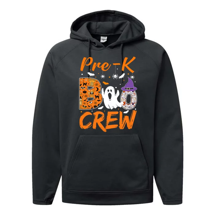 Pre K Boo Crew Teacher Student Halloween Pre Kindergarten Performance Fleece Hoodie