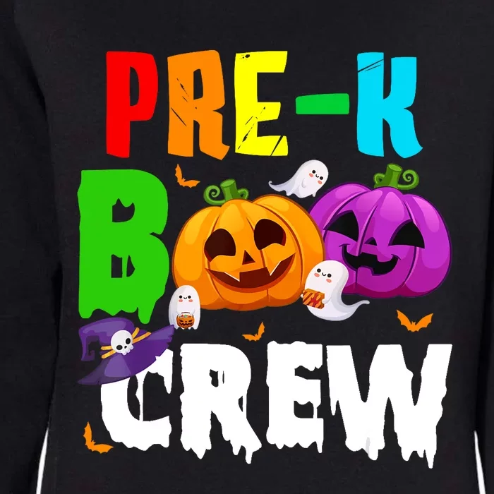 Pre K Boo Crew Funny Halloween Costume Teachers Womens California Wash Sweatshirt