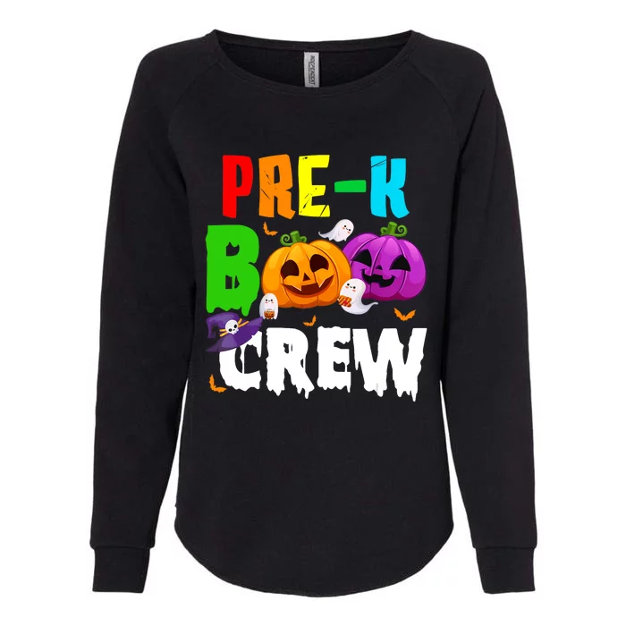 Pre K Boo Crew Funny Halloween Costume Teachers Womens California Wash Sweatshirt