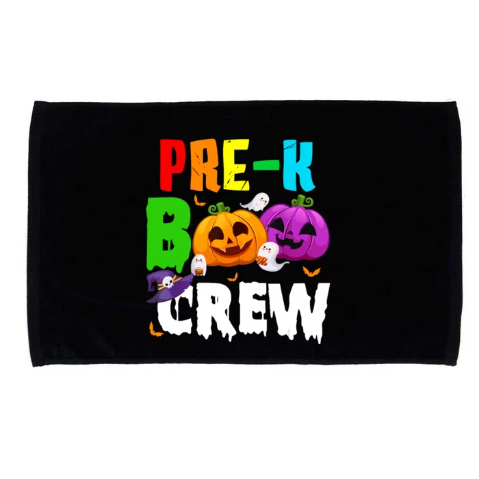 Pre K Boo Crew Funny Halloween Costume Teachers Microfiber Hand Towel