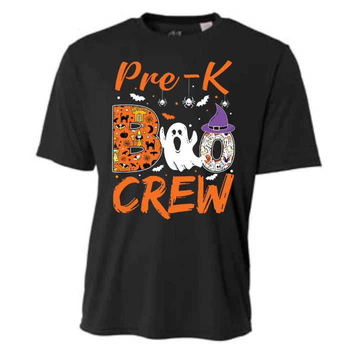 Pre K Boo Crew Teacher Student Halloween Pre Kindergarten Cooling Performance Crew T-Shirt