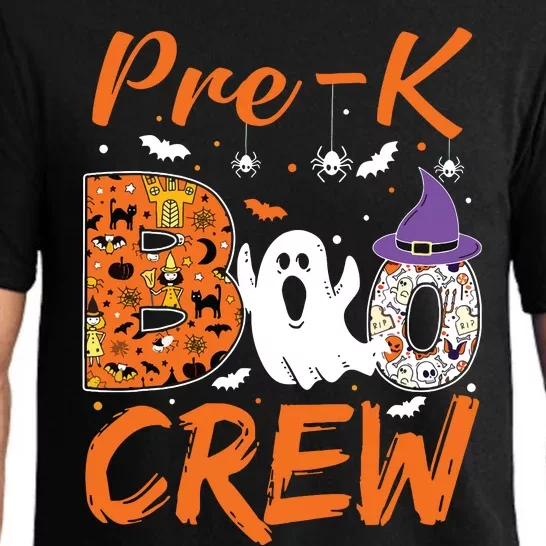 Pre K Boo Crew Teacher Student Halloween Pre Kindergarten Pajama Set