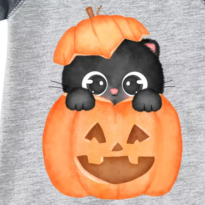 Pumpkin Kitty Cute Halloween Infant Baby Jersey Bodysuit