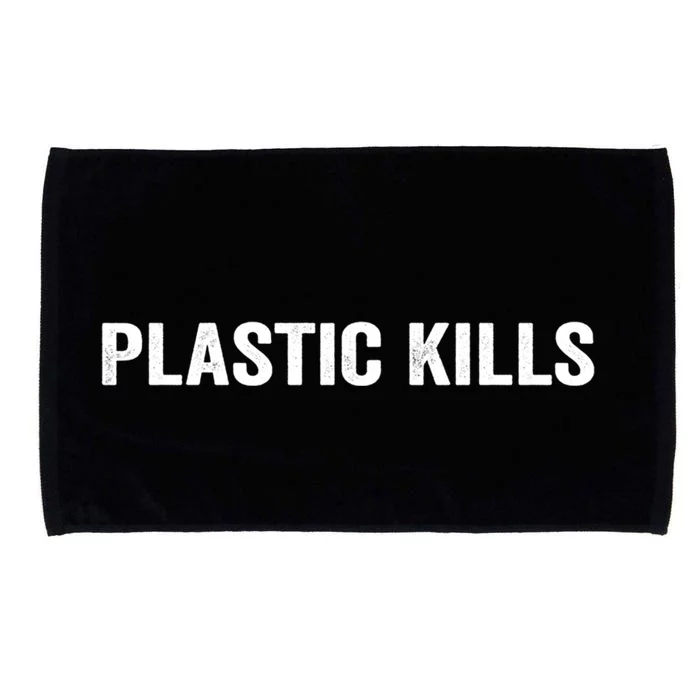 Plastic Kills Cute Gift Microfiber Hand Towel