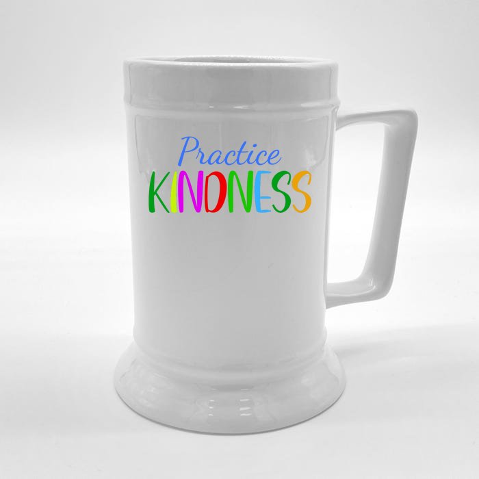 Practice Kindness Colorful Front & Back Beer Stein