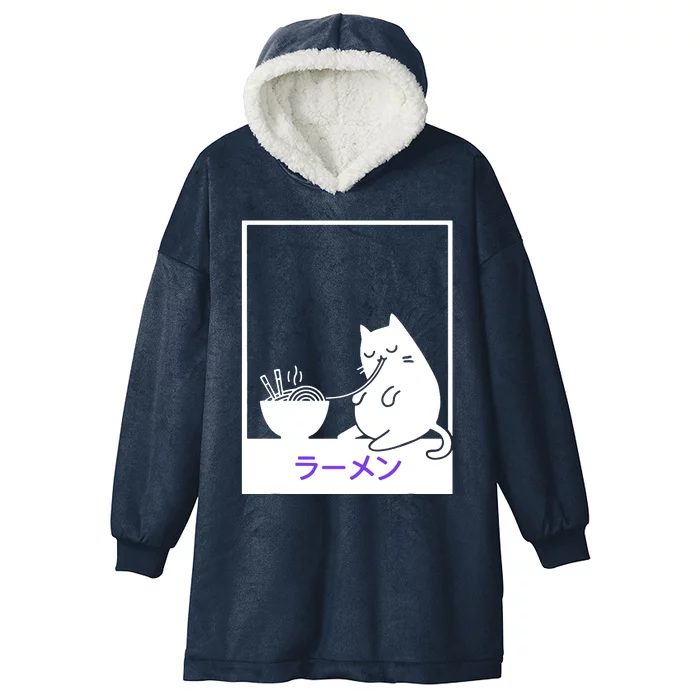 Purple Kitty Cute Kawaii Hooded Wearable Blanket