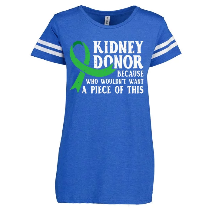 Proud Kidney Donor Organ Transplant Enza Ladies Jersey Football T-Shirt