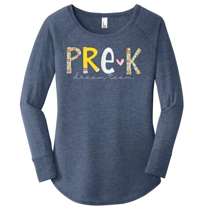 Pre K Dream Team First Day Of School Women's Perfect Tri Tunic Long Sleeve Shirt