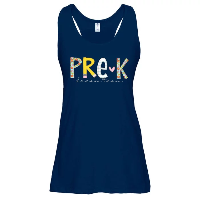 Pre K Dream Team First Day Of School Ladies Essential Flowy Tank