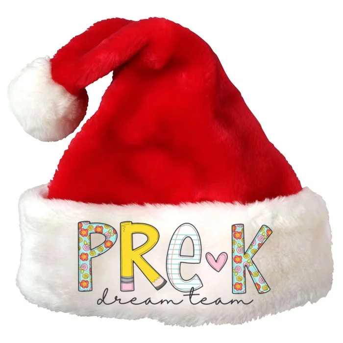 Pre K Dream Team First Day Of School Premium Christmas Santa Hat