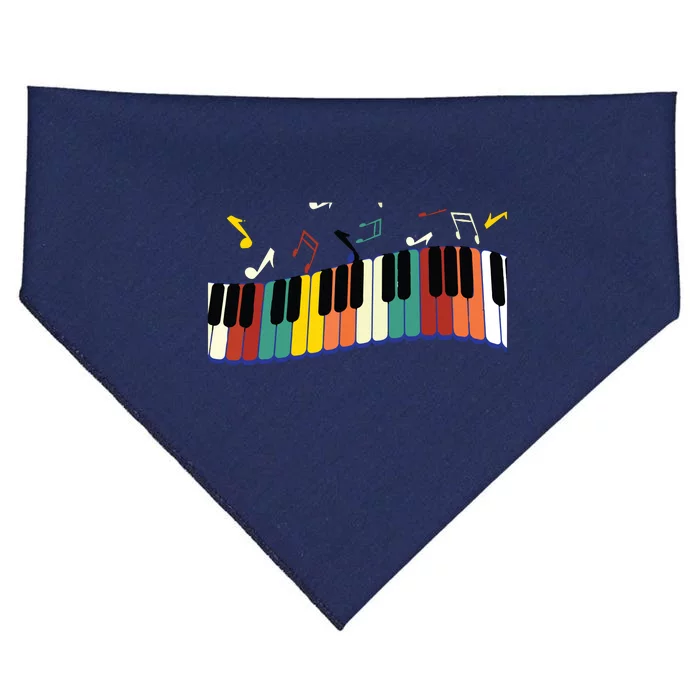 Piano Keyboard For Piano Player Keyboardist USA-Made Doggie Bandana