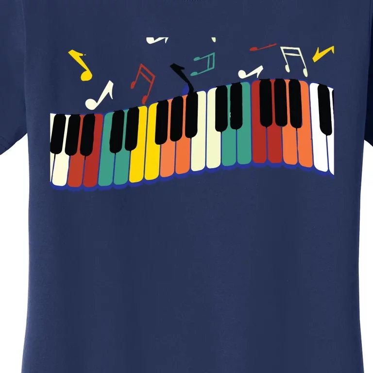 Piano Keyboard For Piano Player Keyboardist Women's T-Shirt