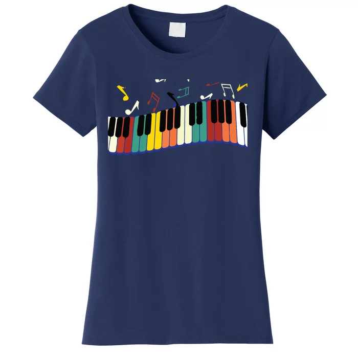 Piano Keyboard For Piano Player Keyboardist Women's T-Shirt