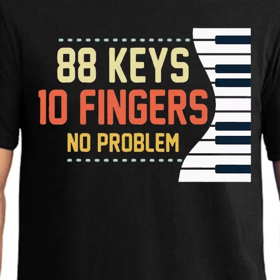 Piano Keys Funny Musician Music 88 Keys Gift Pajama Set