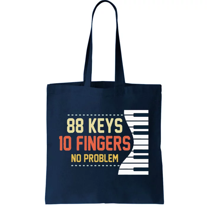 Piano Keys Funny Musician Music 88 Keys Gift Tote Bag