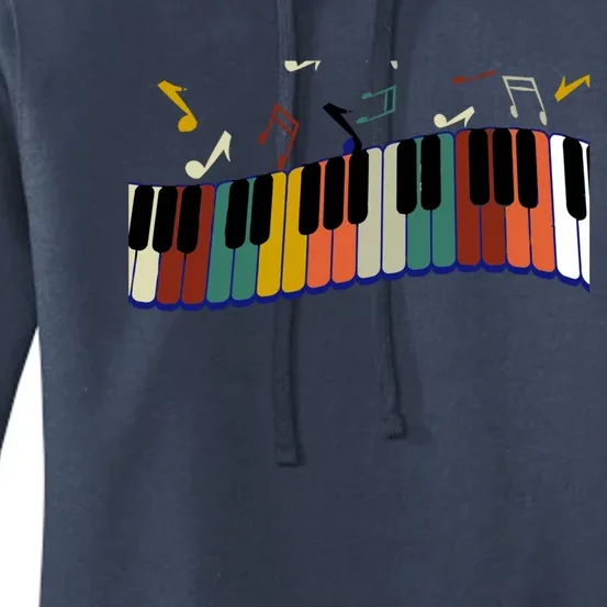 Piano Keyboard For Piano Player Keyboardist Gift Women's Pullover Hoodie