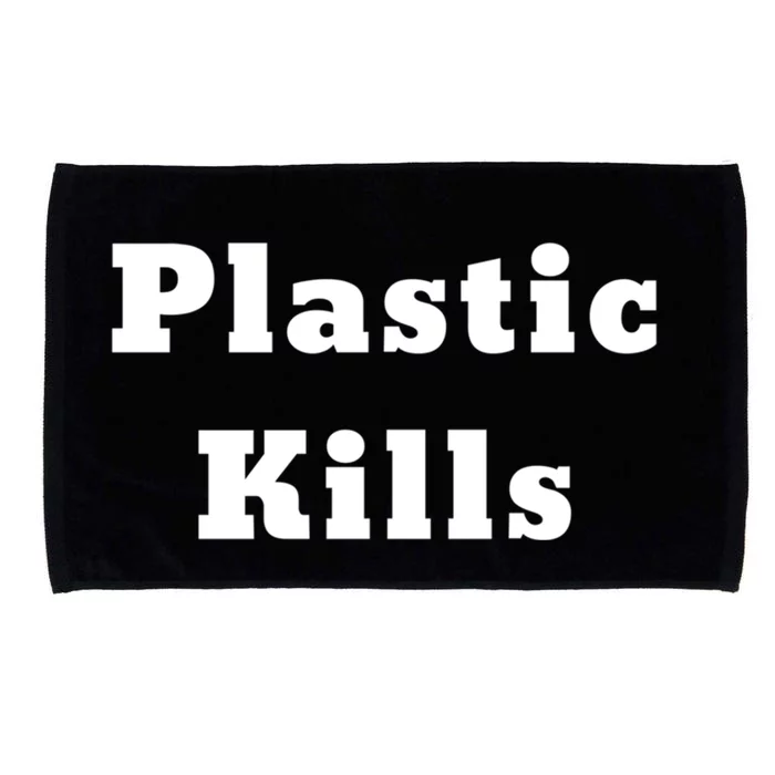 Plastic Kills Gift Microfiber Hand Towel