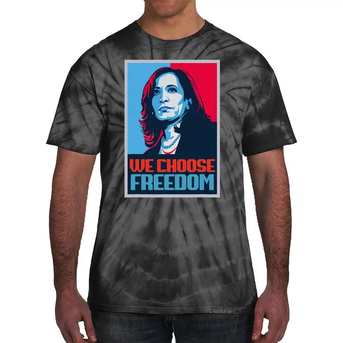 Poster Kamala Harris President 2024 Madam Vp Tie-Dye T-Shirt