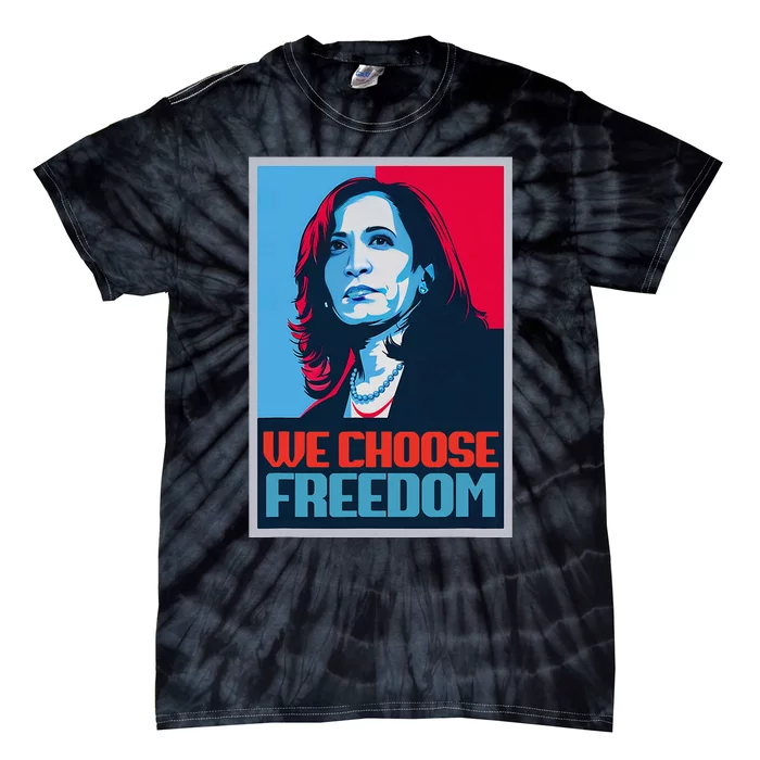 Poster Kamala Harris President 2024 Madam Vp Tie-Dye T-Shirt