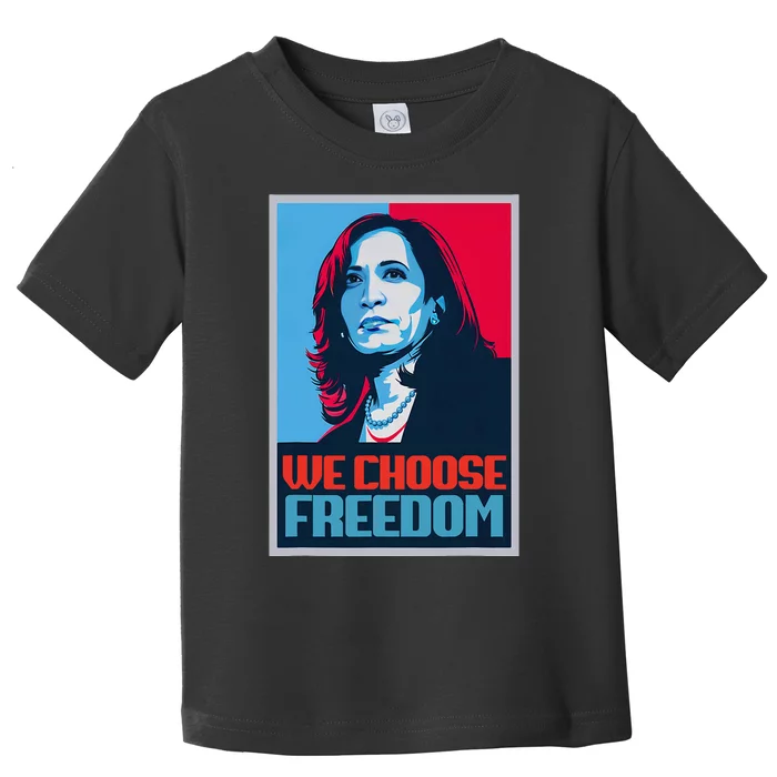 Poster Kamala Harris President 2024 Madam Vp Toddler T-Shirt