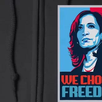 Poster Kamala Harris President 2024 Madam Vp Full Zip Hoodie