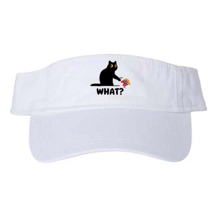 President Kamala Harris 2024 Victory Funny Antitrump Cat Valucap Bio-Washed Visor