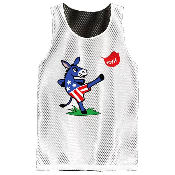 Pro Kamala Harris 2024 For President Democrat Donkey Mesh Reversible Basketball Jersey Tank