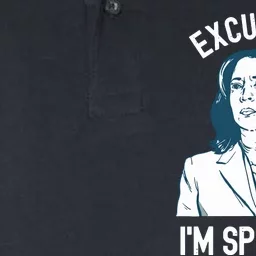 President Kamala Harris Excuse Me Im Speaking Softstyle Adult Sport Polo