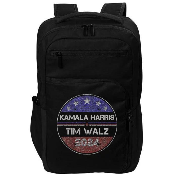 Patriotic Kamala Harris Tim Walz 2024 For President Impact Tech Backpack