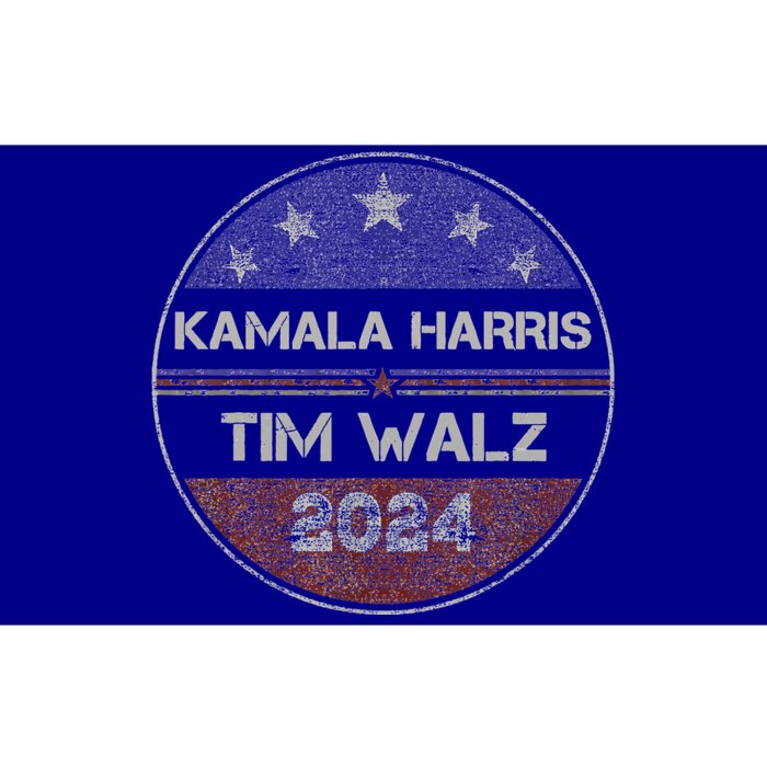 Patriotic Kamala Harris Tim Walz 2024 For President Bumper Sticker