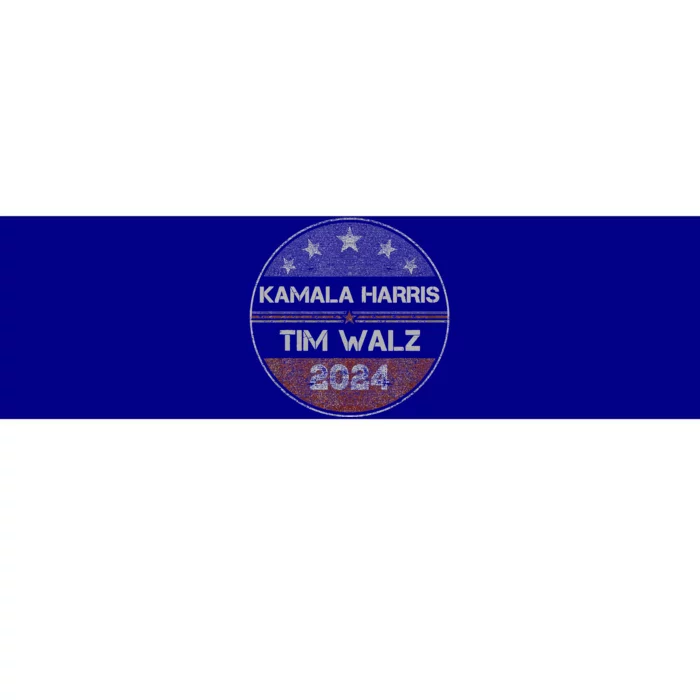 Patriotic Kamala Harris Tim Walz 2024 For President Bumper Sticker