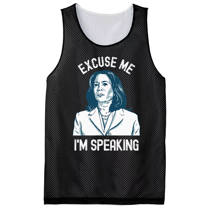 President Kamala Harris Excuse Me IM Speaking Mesh Reversible Basketball Jersey Tank