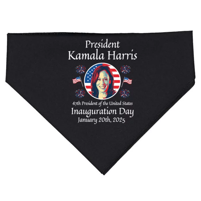 President Kamala Harris Inauguration 2025 Memorabilia Gift USA-Made Doggie Bandana