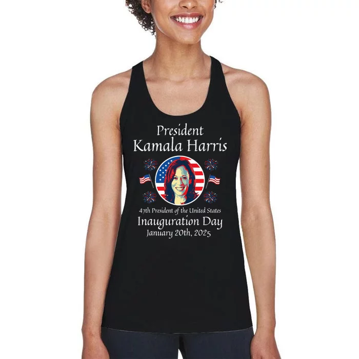 President Kamala Harris Inauguration 2025 Women's Racerback Tank