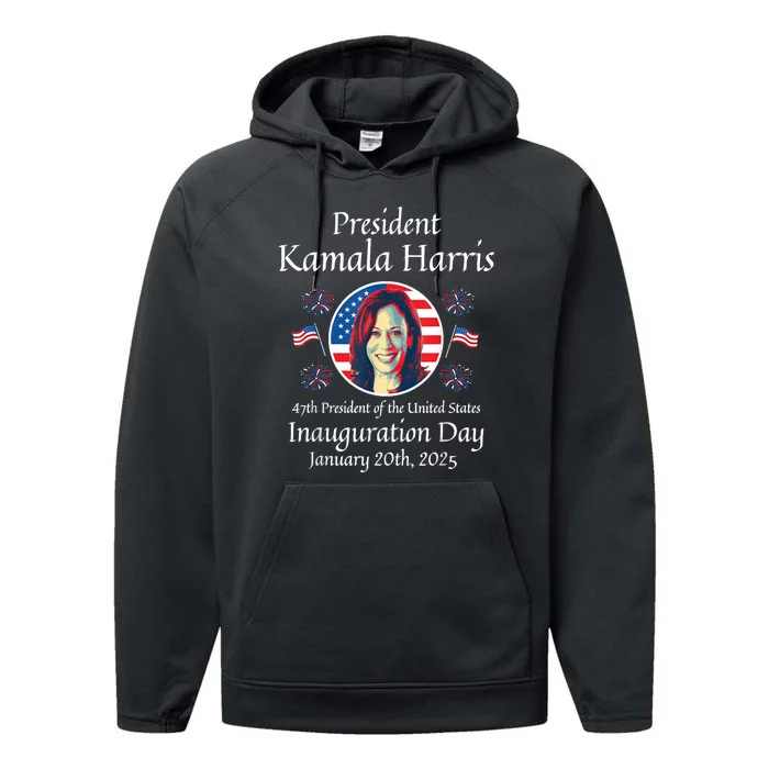 President Kamala Harris Inauguration 2025 Memorabilia Performance Fleece Hoodie