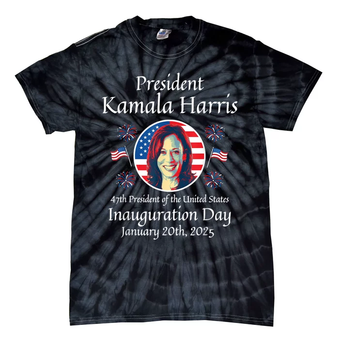 President Kamala Harris Inauguration 2025 Memorabilia Tie-Dye T-Shirt