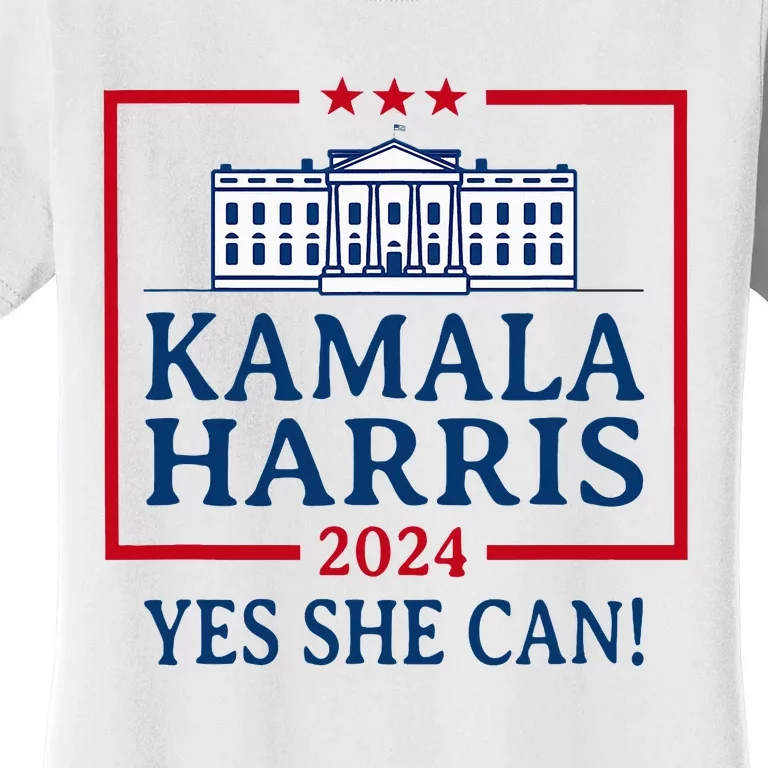 Pro Kamala Harris Yes She Can Kamala Harris 2024 President Women's T-Shirt