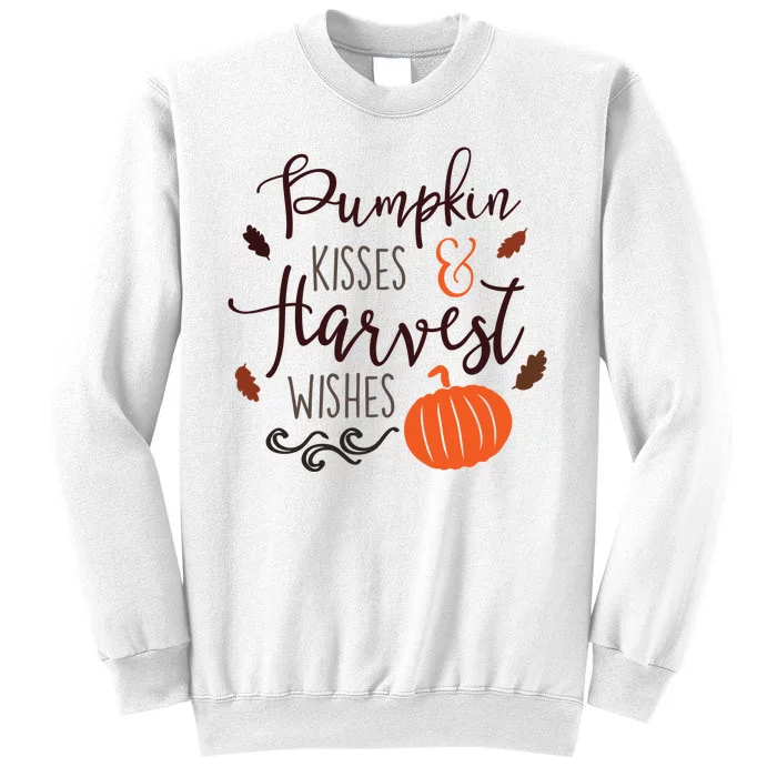 Pumpkin Kisses Harvest Wishes Sweatshirt