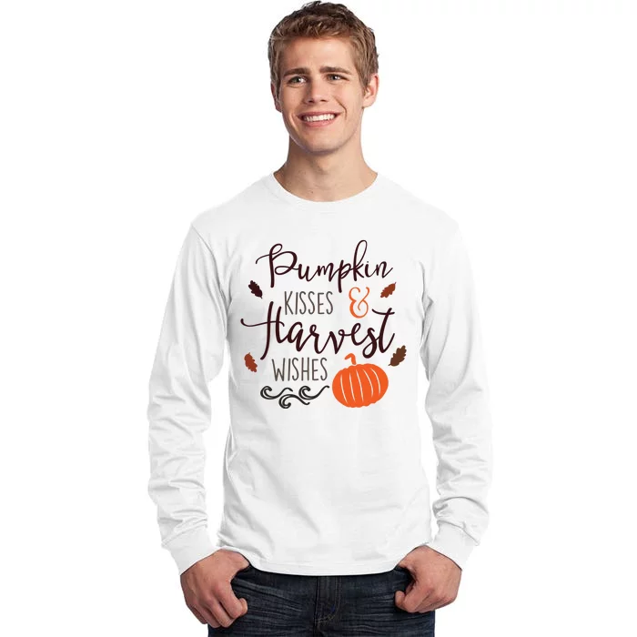 Pumpkin Kisses Harvest Wishes Tall Long Sleeve T-Shirt