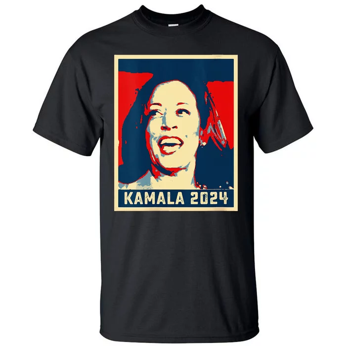 Poster Kamala Harris For President 2024 Madam Vice President Tall T-Shirt