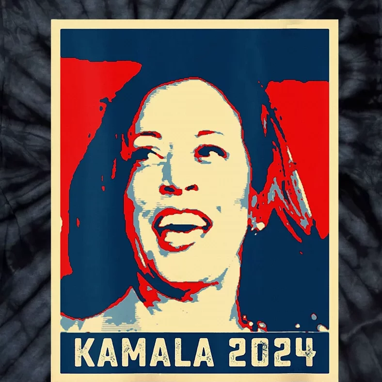 Poster Kamala Harris For President 2024 Madam Vice President Tie-Dye T-Shirt