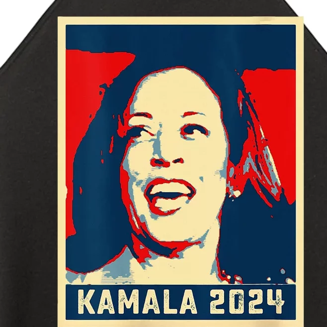 Poster Kamala Harris For President 2024 Madam Vice President Women’s Perfect Tri Rocker Tank