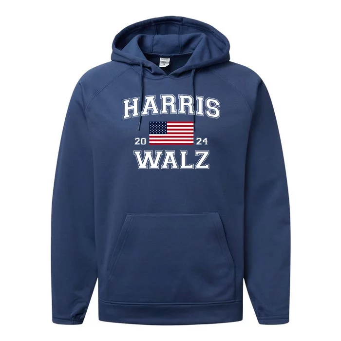 President Kamala Harris Tim Walz 2024 Election Vote Performance Fleece Hoodie