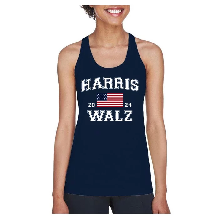 President Kamala Harris Tim Walz 2024 Election Vote Women's Racerback Tank