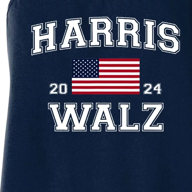 President Kamala Harris Tim Walz 2024 Election Vote Women's Racerback Tank