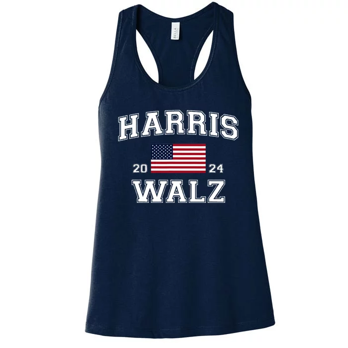 President Kamala Harris Tim Walz 2024 Election Vote Women's Racerback Tank