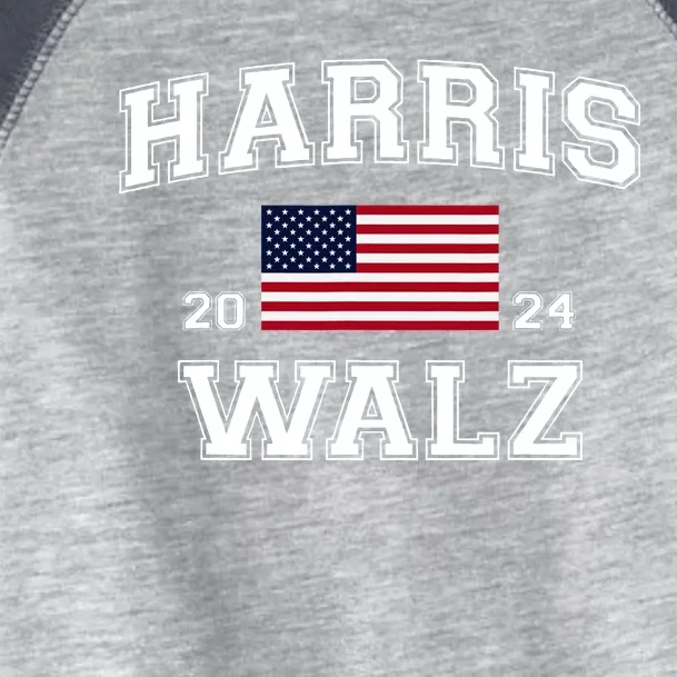 President Kamala Harris Tim Walz 2024 Election Vote Toddler Fine Jersey T-Shirt